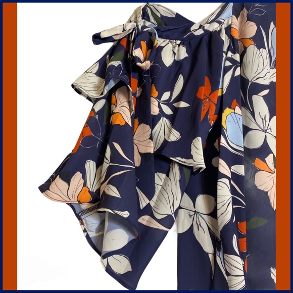 NWT PARKER MOONDANCE COLD-SHOULDER FLORAL … - Picture 4 of 11